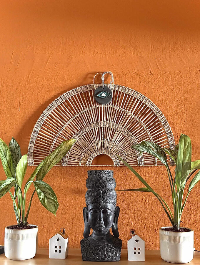 Hermanas Yoga studio decor in Sparta, Greece